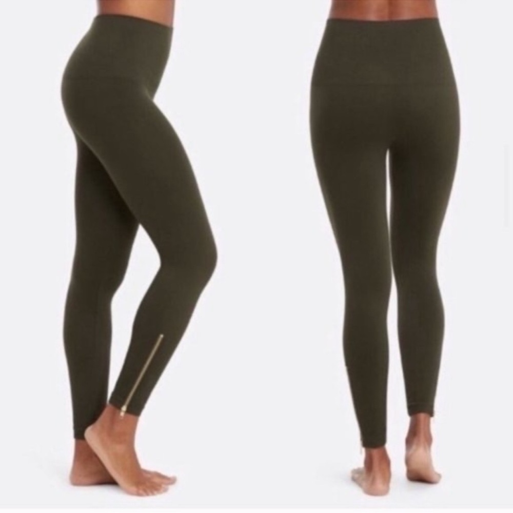 SPANX Olive Green Leggings